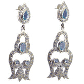 Dewi Blue Stud Earrings for Eye-Catching Style
